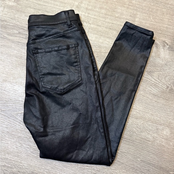•EXPRESS• HIGH RISE SKINNY FAUX LEATHER PANTS - Picture 6 of 7